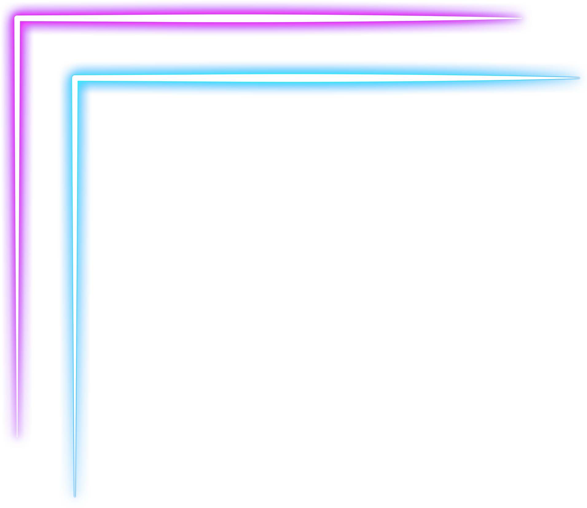 Neon Border Corner